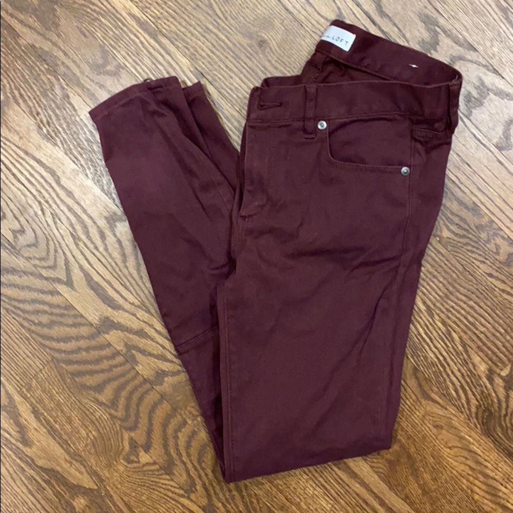 Loft maroon jegging